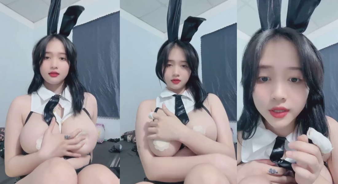 Clip bé Thỏ Bigo Live stream khoe Vòng 1 ngực to ngồn ngộn