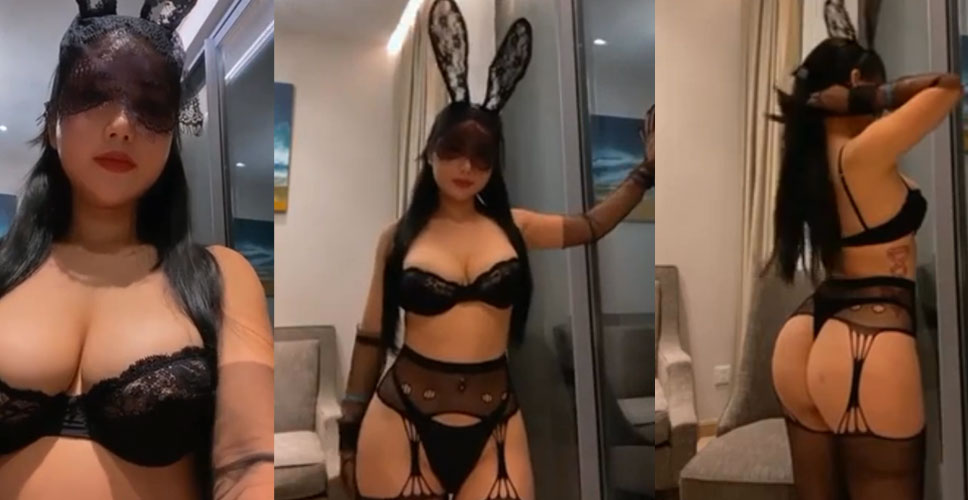 Clip cô giáo Trang siêu 3 vòng hư hỏng cosplay thỏ xinh sexy