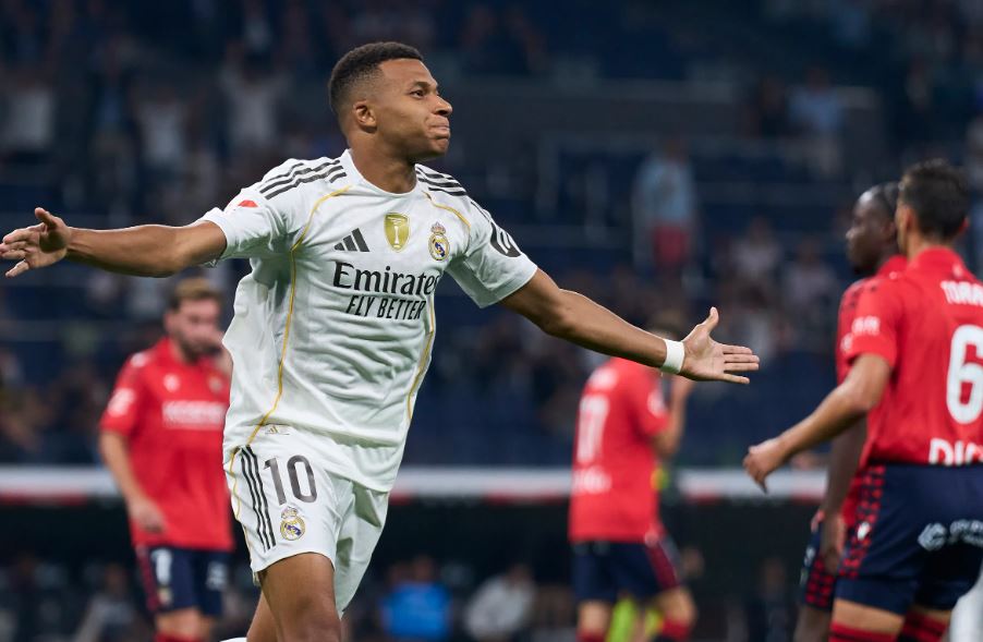 Real Madrid 1-0 Osasuna (La Liga) 2025.08.19 Mbappe tỏa sáng