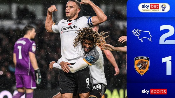 Derby 2-1 Hull Full Highlights & Goals | Championship Full Highlights 2025.11.04