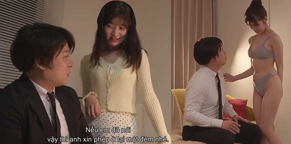VIDEO Japanese AV em thư ký xinh đẹp và sếp làm tăng ca qua đêm