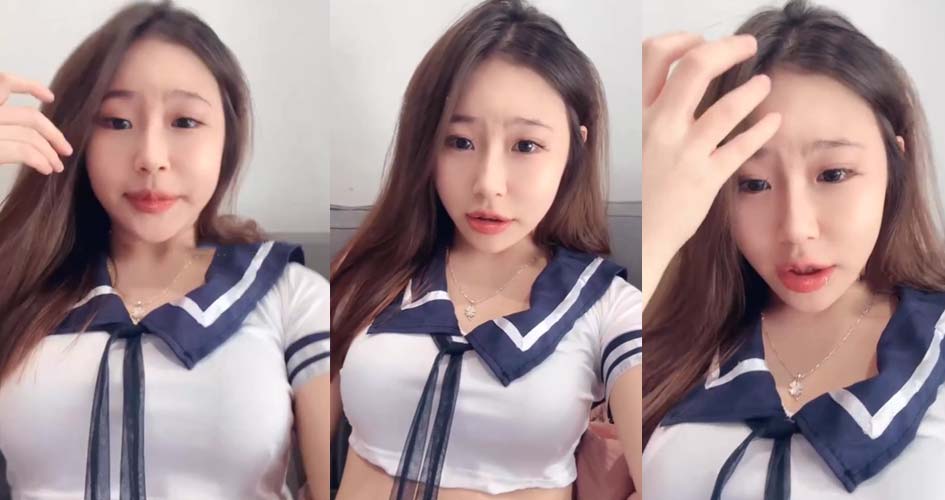 Girl xinh teen idol tiktoker BicThao MMLive dễ thương trong chiếc áo thủy thủ