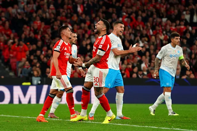Benfica 2-0 Napoli Full Extended Highlights & Goals | Champions League Full Highlights 2025.12.10