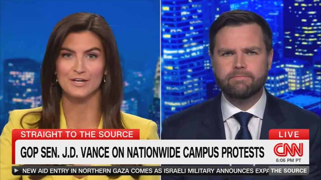 JD Vance Questioned by Kaitlan Collins Over January 6 Prosecutions and Fundraising