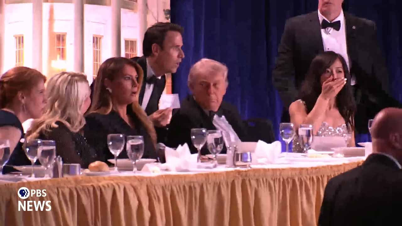 BREAKING Panic at White House Dinner: Gunshot Scare as Trump Rushed Off Stage