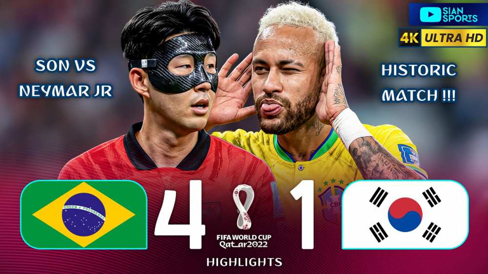Neymar Leads Brazil's Masterclass Against South Korea's Golden Generation