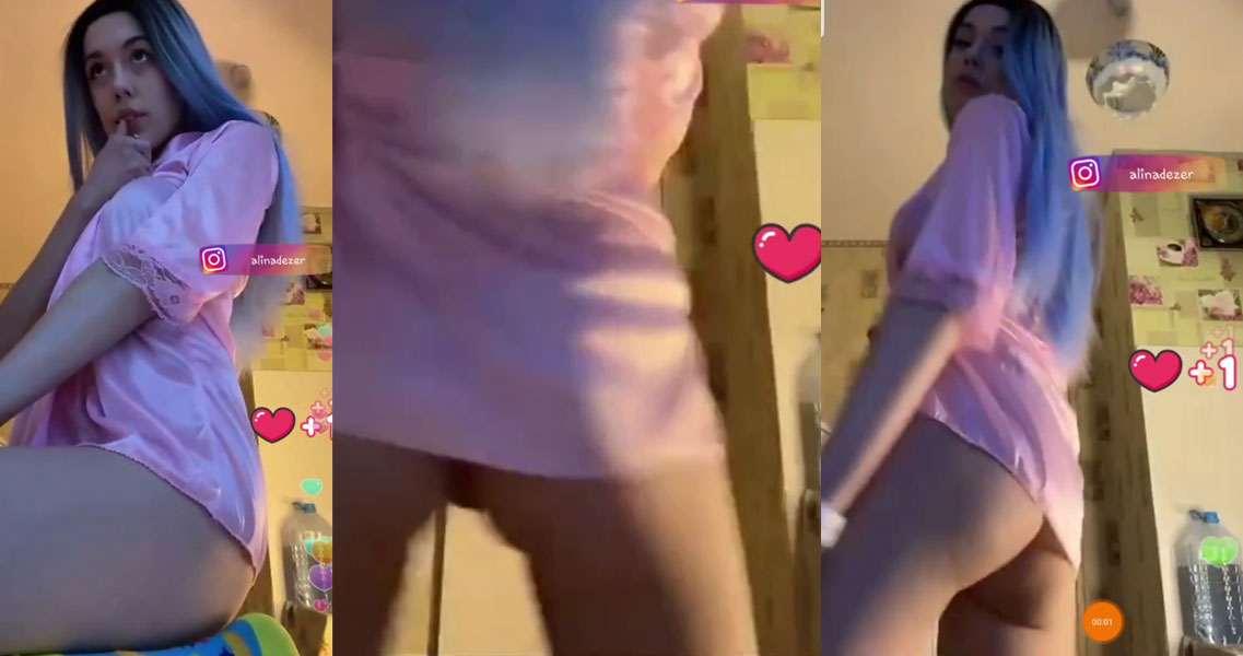 Clip em gái Tây CỰC XINH cởi truồng nhảy sexy khoe mông to lộ lông bím
