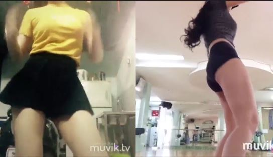Gái xinh dáng đẹp nhảy lắc đít sexy lộ hàng