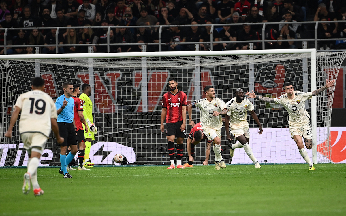 AC Milan 0-1 AS Roma (Europa League) 2024.04.11 All Goals Highlights