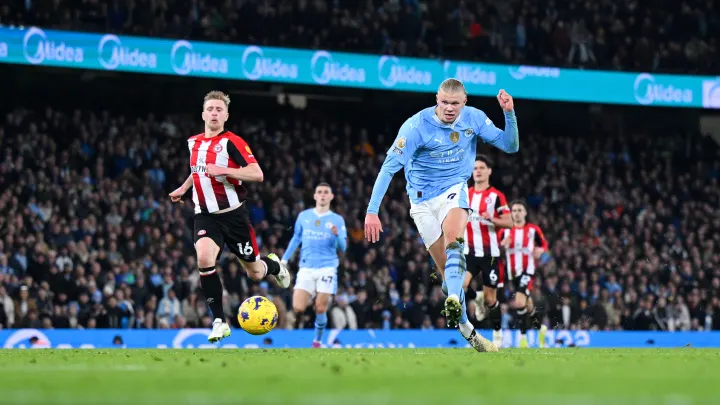 Man City 1-0 Brentford (Premier League) 2024.02.20 Haaland Chuộc Tội