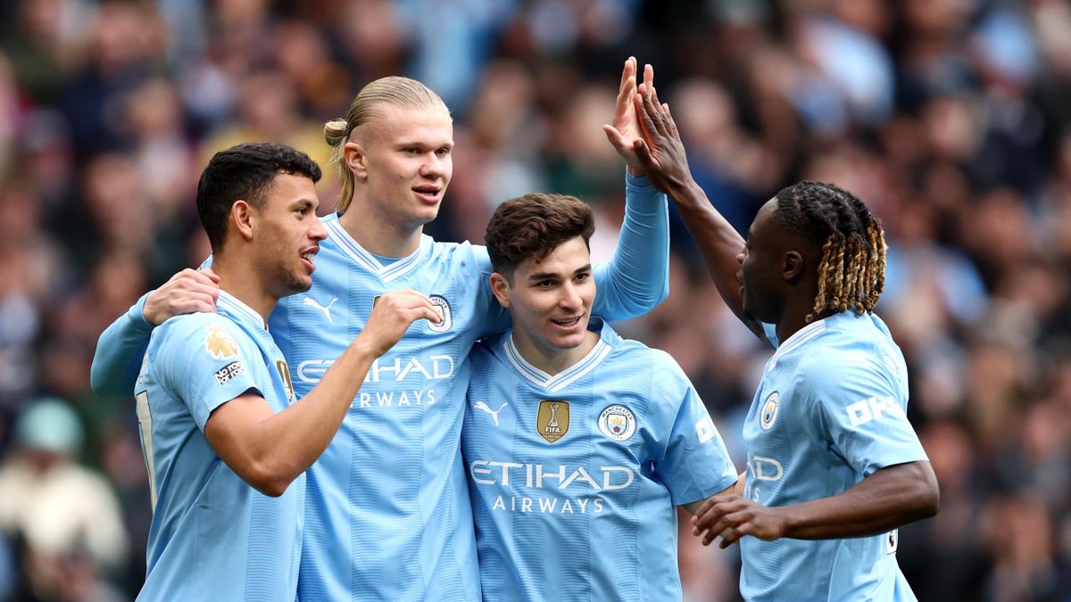 Man City 5-1 Luton (Premier League) 2024.04.13 All Goals Highlights