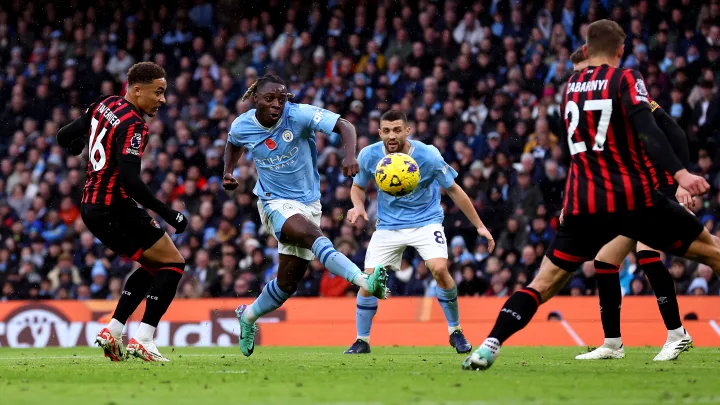 Man City 6:1 Bournemouth (Premier League) 2023.11.04 Doku Làm Mờ Haaland