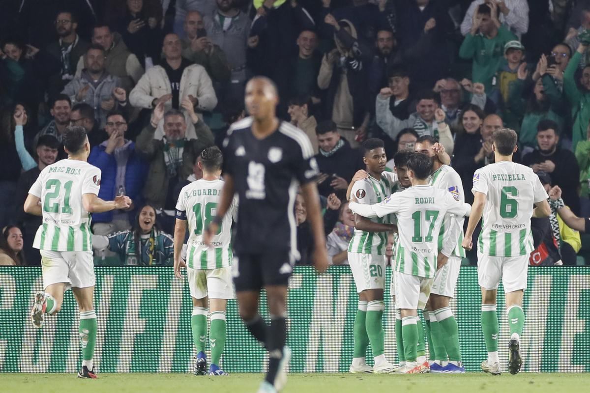 Real Betis 4:1 Aris (Cup C2) 2023.11.09 All Goals Highlights