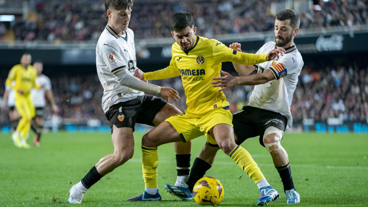 Valencia 3:1 Villarreal (La Liga) 2024.01.02 All Goals Highlights