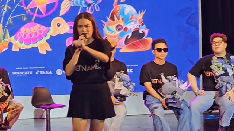 Clip Hoàng Thùy Linh trả lời phỏng vấn trong cuộc họp báo Vietnamese Concert thái độ Trịch Thượng Ngạo Mạn