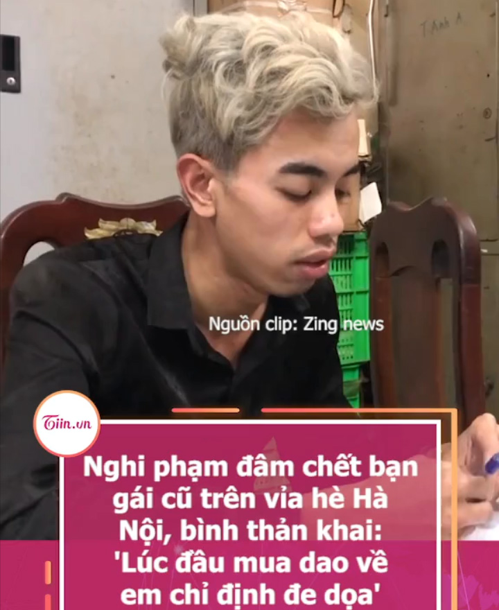 Đối tượng đâm chết bạn gái cũ trên vỉa hè Hà Nội 'Mua dao chỉ định dọa'