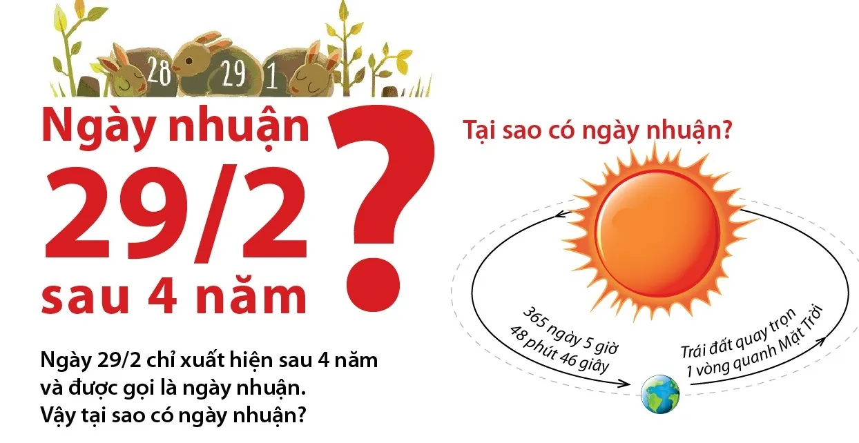 Ngày 29-2 là ngày gì? Tại sao 4 năm mới có 1 lần ngày 29-2?